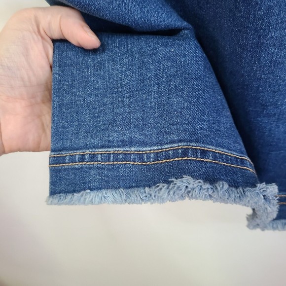 Alla Scala Denim Sleeveless Zipper Back Mini Dress Womens - Picture 6 of 6